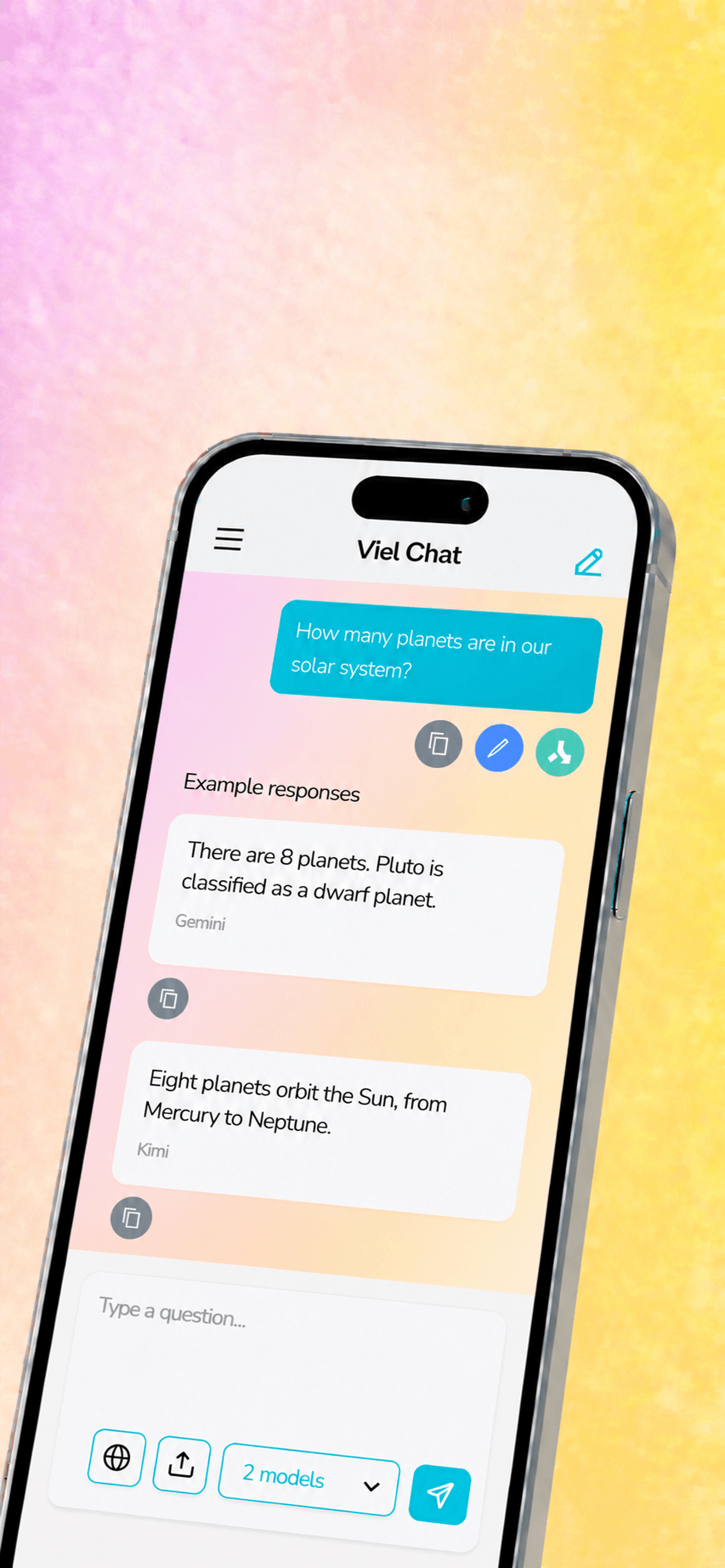 Compare AI responses & pick what you need.
